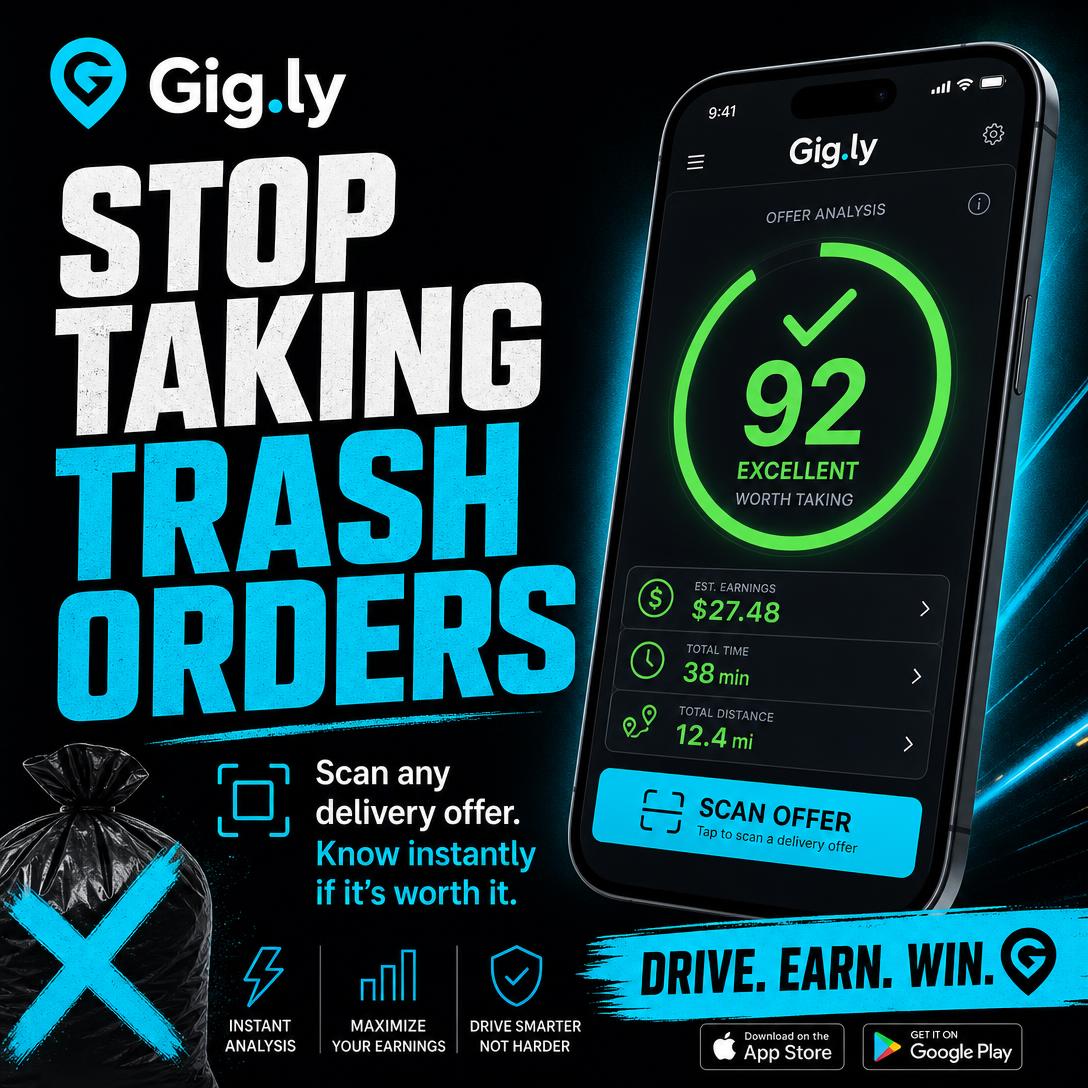 Gig.ly promo: stop taking trash orders